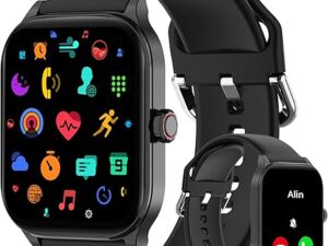 Smart Watch 2.01" Smartwatch for Android Phones and iPhone with Heart Rate, Sleep Monitor,100+Sports Fitness Watch, Waterproof Fitness Tracker for Men Women