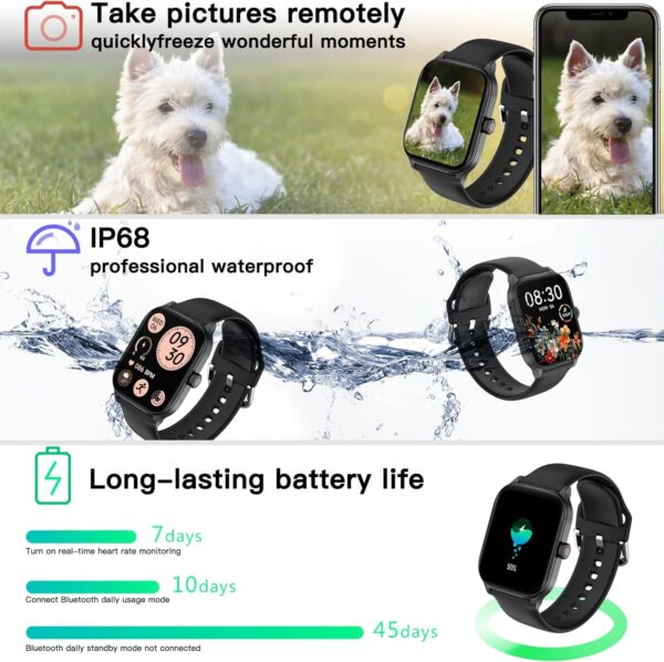 Smart Watch 2.01 for Android Phones and iPhone with Heart Rate