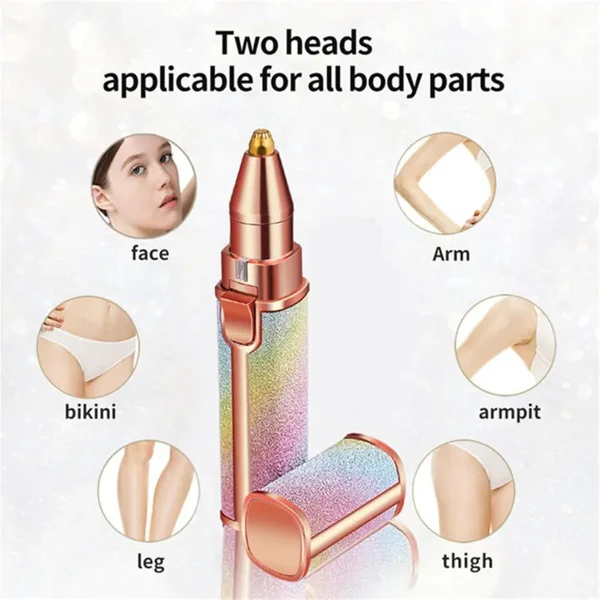 2 in 1 battery operated eyebrow trimmer