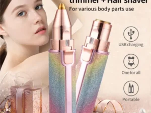 2 in 1 battery operated eyebrow trimmer